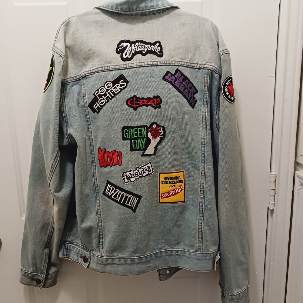 One Of A Kind ROCK ON Denim Jacket